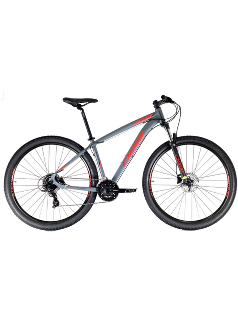 Bicicleta Oggi Hacker Hds Aro 29 Grafite/Vermelho/Preto