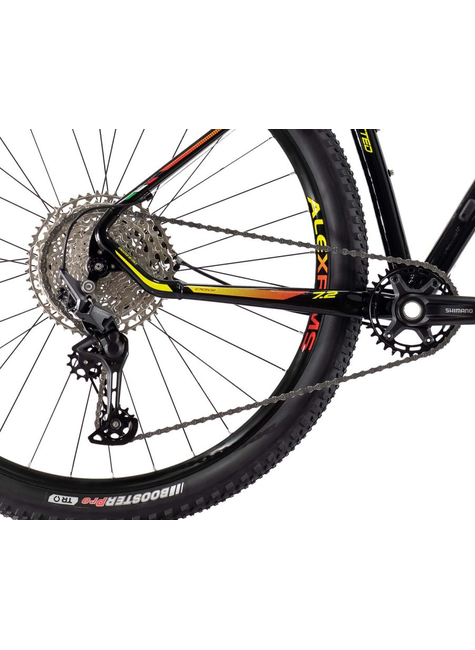Bicicleta Oggi Big Wheel 7.2 Preto/Amarelo/Vermelho