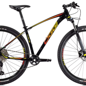 Bicicleta Oggi Big Wheel 7.2 Preto/Amarelo/Vermelho