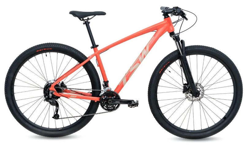 Bicicleta TSW Hunch Plus aro 29 Cinza com Verde
