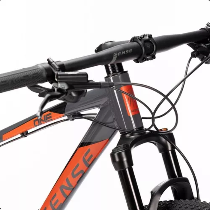Bicicleta Sense One Aro 29 Cinza/Grafite/Laranja