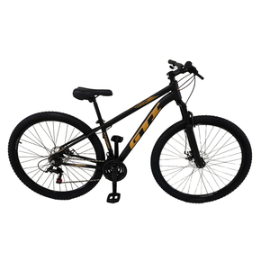 Bicicleta Oggi Hacker Sport Aro 29 Preto/Amarelo/Dourado