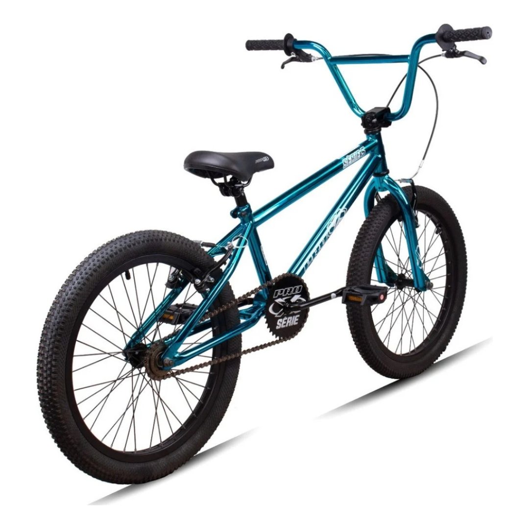 Bicicleta BMX Pro-X Serie 5 Cromo Azul Aro 20